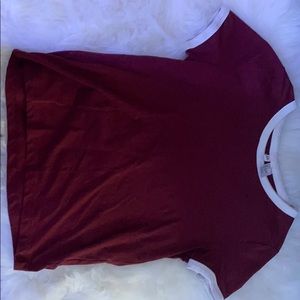 H&M burgundy top